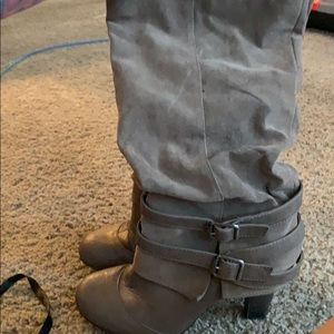 Taupe boots